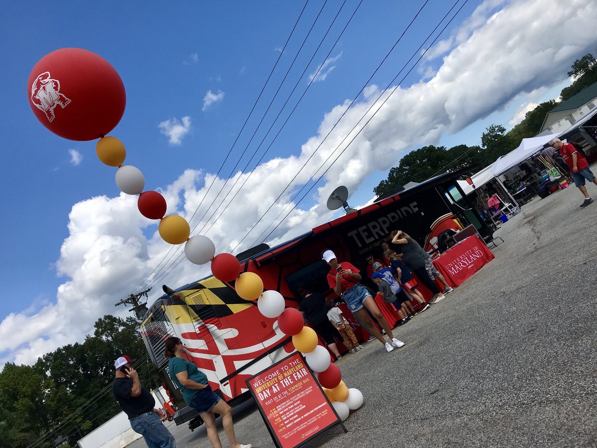 #UMD Day at the @MDStateFair is today! Join us for performances, giveaways, showcases and more: 