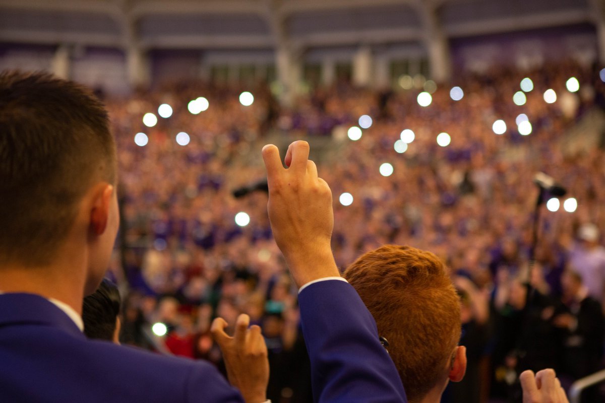 Our incoming students were officially welcomed into the Horned Frog family during Chancellor&#39;s Assembly. Tomorrow morning they&#39;ll wake up to a new life as TCU students!  #TCU23