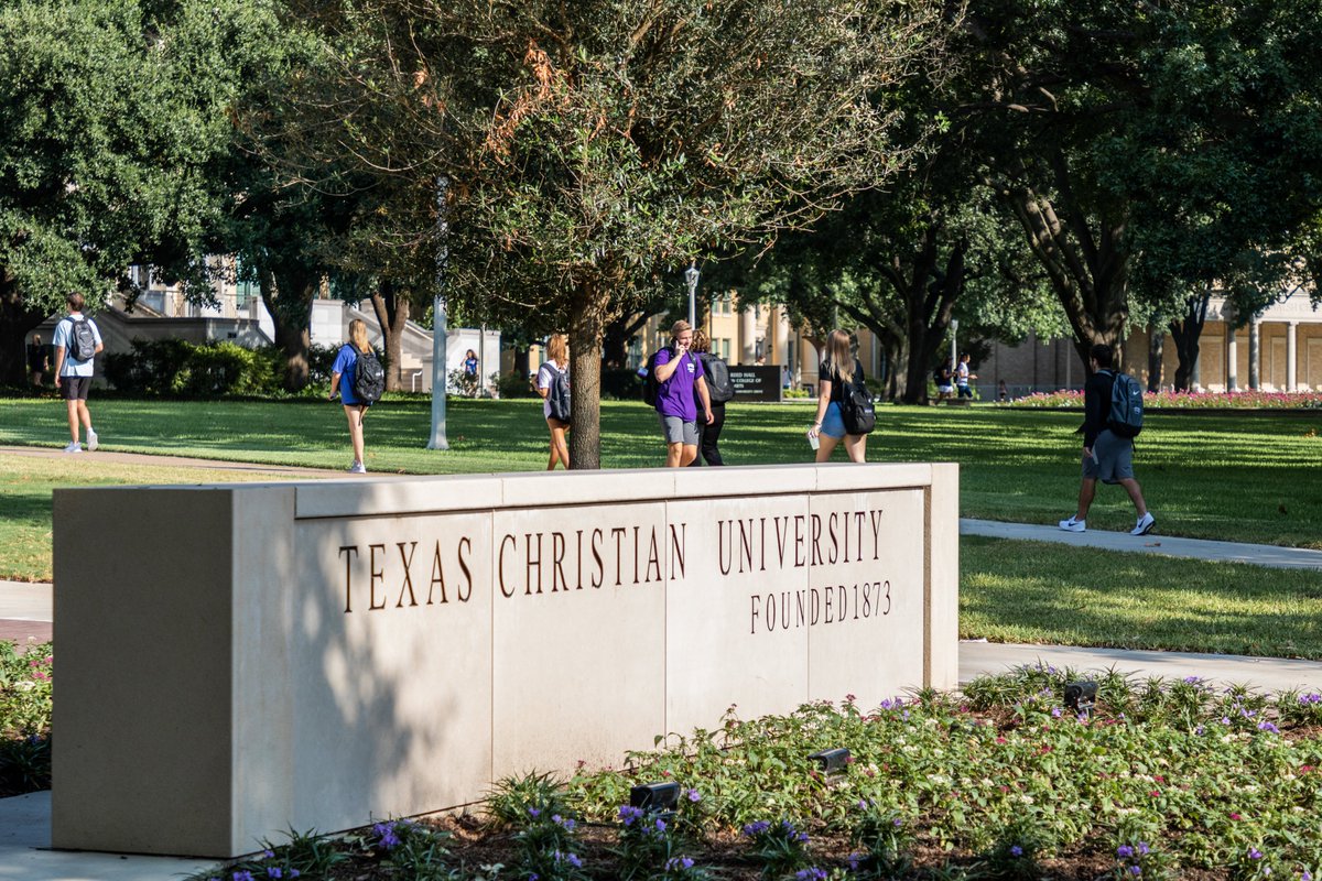Happy first day of school, Horned Frogs! We&#39;re so glad to see you back on campus. 
