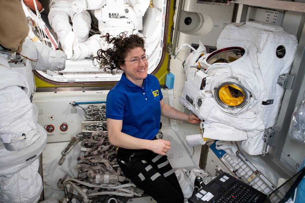 #NCStateEngr alum Christina Koch is setting a new record in space!