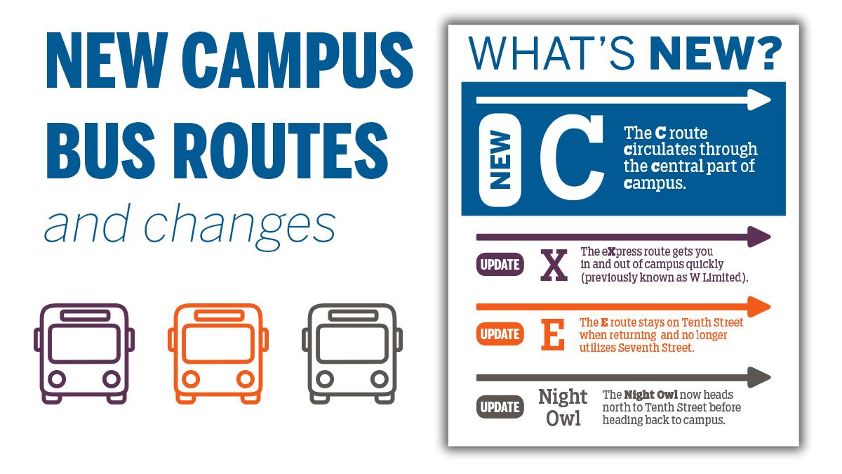 Did you know that there are new and updated bus routes this year? Check out the C, X, E, and Night Owl routes on our website to see what&#39;s new!  