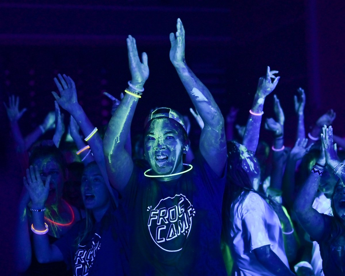 Our first year students kicked off the semester with a Frog Camp reunion and paint party that was pretty amazing! #TCU23