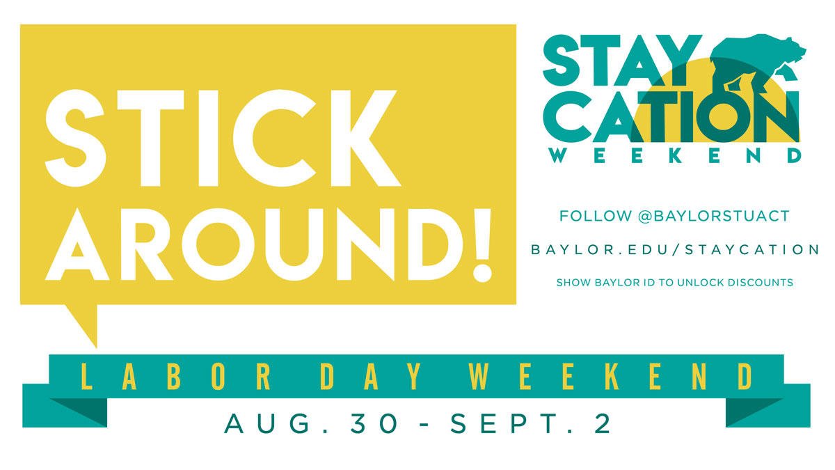 "ThErE&#39;s NoThInG tO dO iN wAcO"  Except maybe everything happening this Labor Day weekend. → 