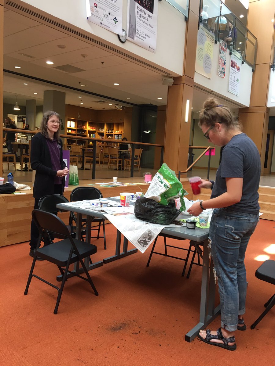 This afternoon students took advantage of the stress-free zone on the OC by coloring and making their own potted plant #OnTheHillTop